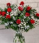 Holly Christmas Flower in Vase