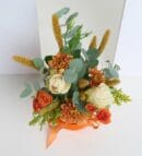 Bartolli and Orange Spray Roses in an Orange Box