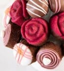 Happy New Year Rose and Truffle Cakes: A Bouquet of Flavors