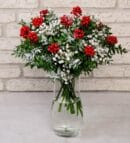 Holly Christmas Flower in Vase