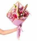 Pink Lily Flower Bouquet