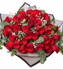 35 Red Rose Bouquet in Black Wrapping