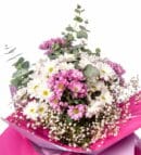 Lilac Bouquet with White & Pink Daisies