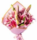 Pink Lily Flower Bouquet