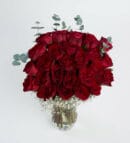 25 Red Roses in Vase