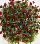 Red Rose Wrought Iron Arrangement